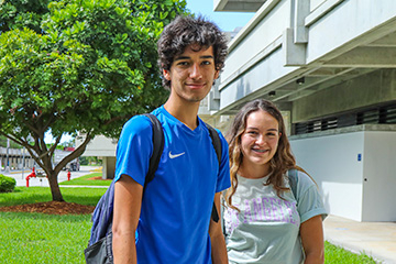 Two high school dual enrollment students