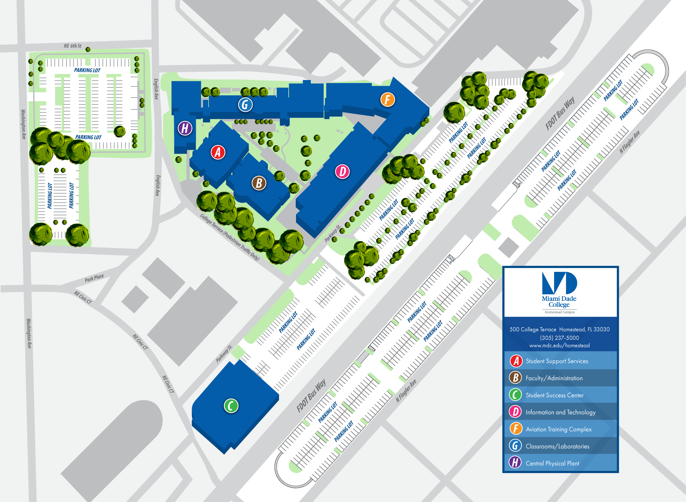 Homestead Campus interactive map